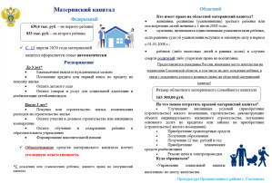 Материнский капитал Материнский капитал.